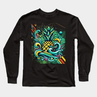 Abstract Pineapple Art Long Sleeve T-Shirt